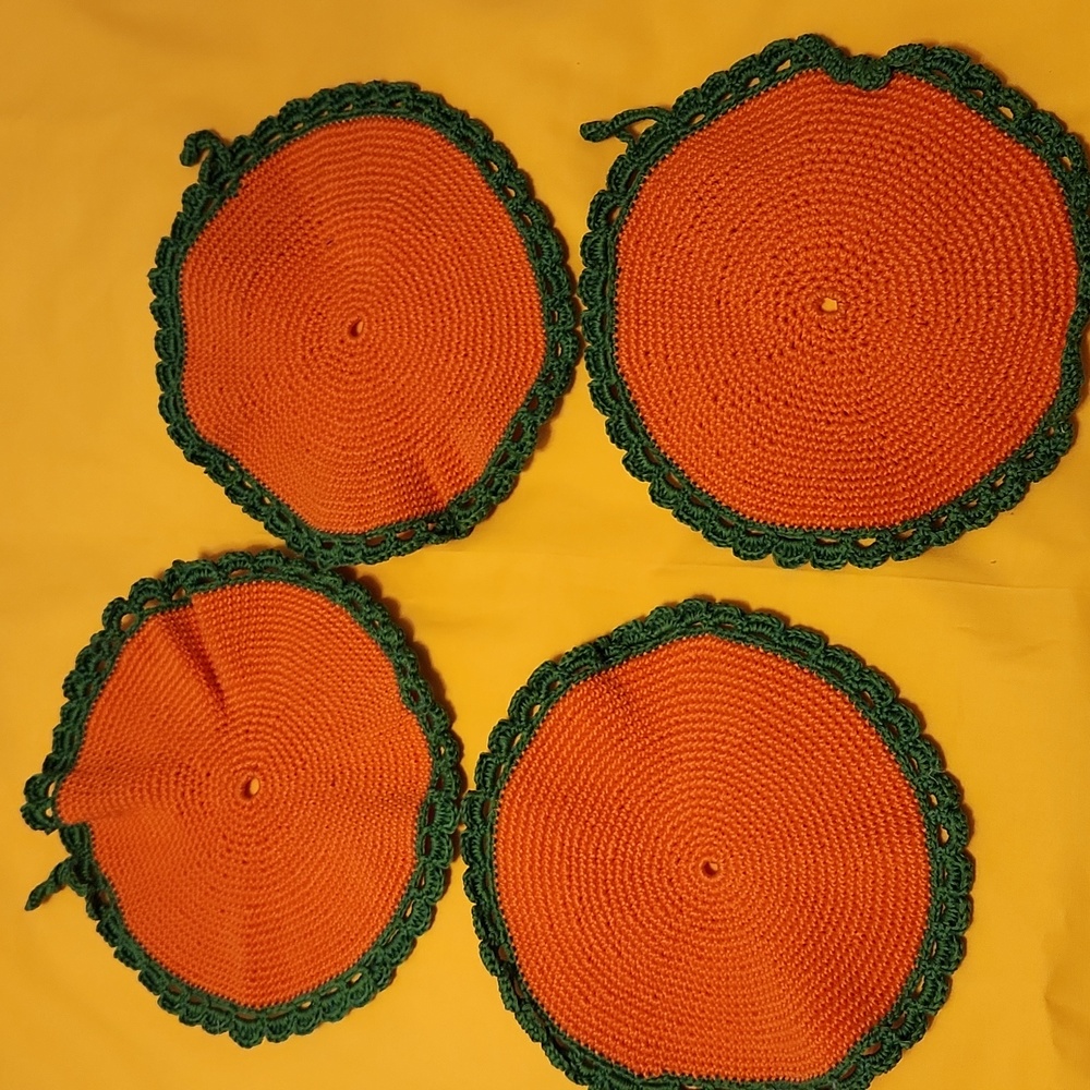 Vintage crochet potholders
